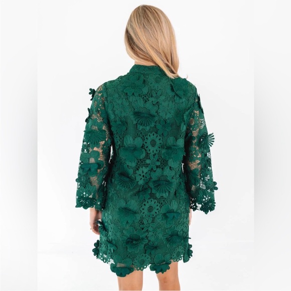 New J. Marie Seraphina 3D Floral Lace Shift Dress size Small - Picture 5 of 14